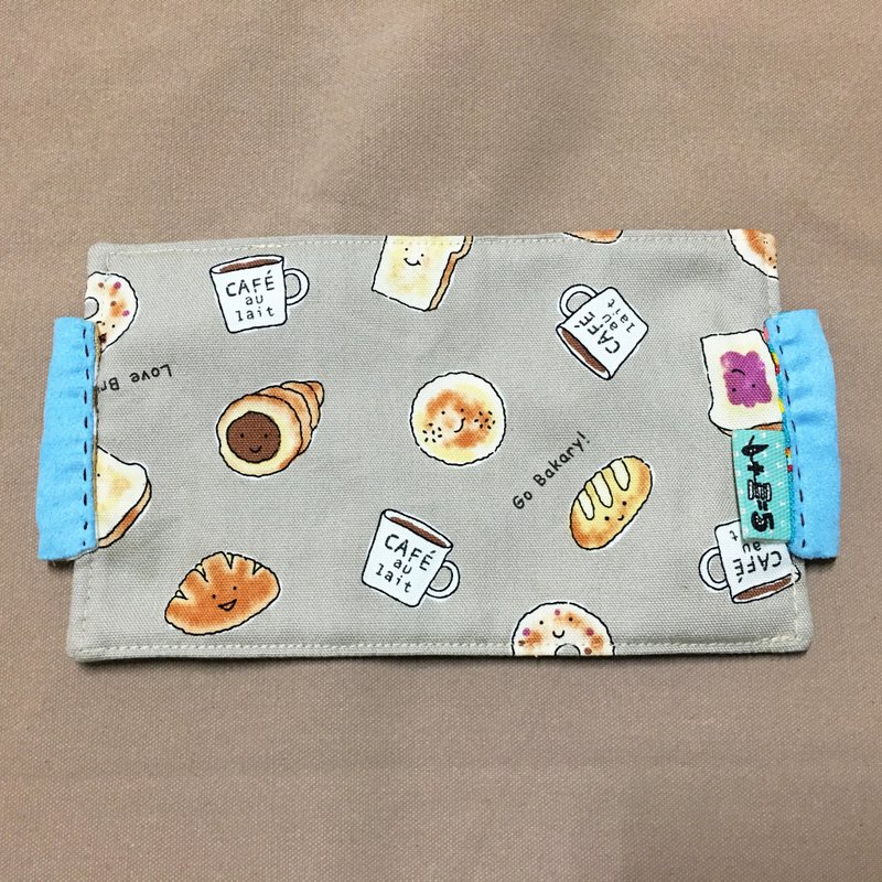 *美式早餐米 双面口罩* - 口罩 - 棉．麻 灰色