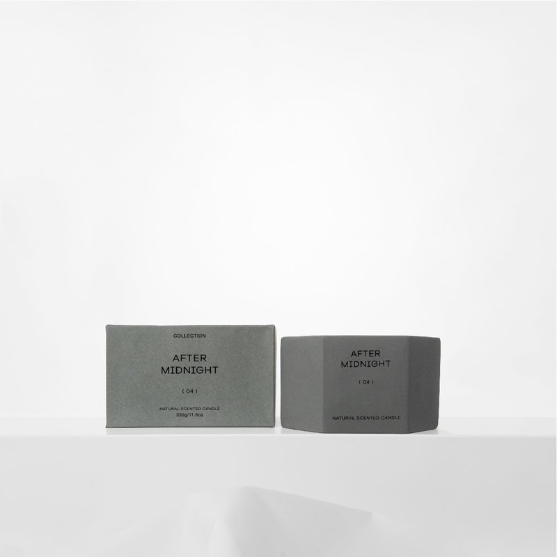 【好憩 Horchill】AFTER MIDNIGHT 灰色香氛蜡烛 - 蜡烛/烛台 - 蜡 