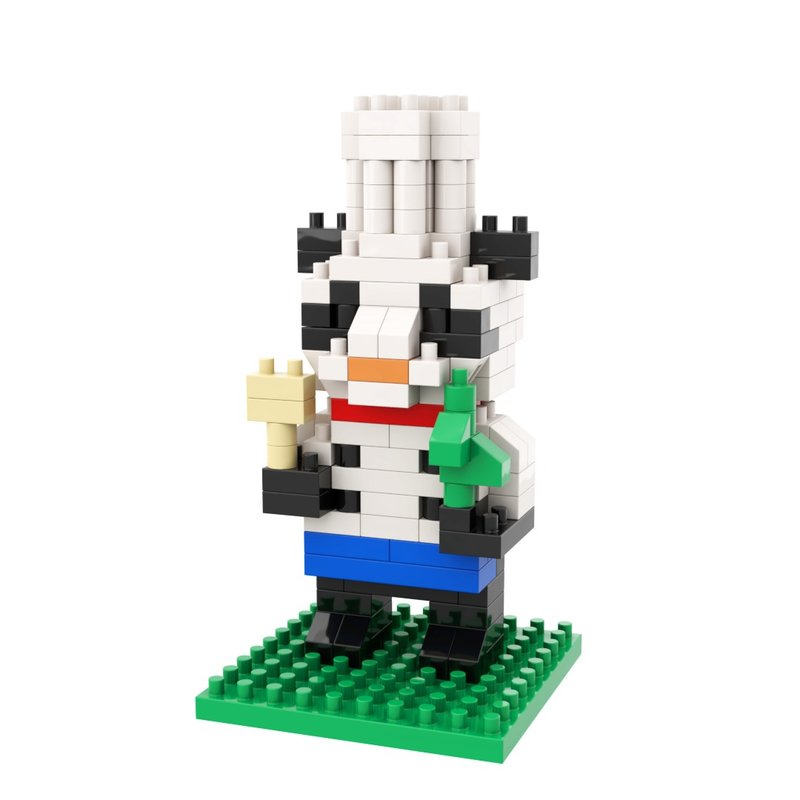 Archbrick 熊猫 - 厨师版 微积木 - 玩偶/公仔 - 塑料 多色