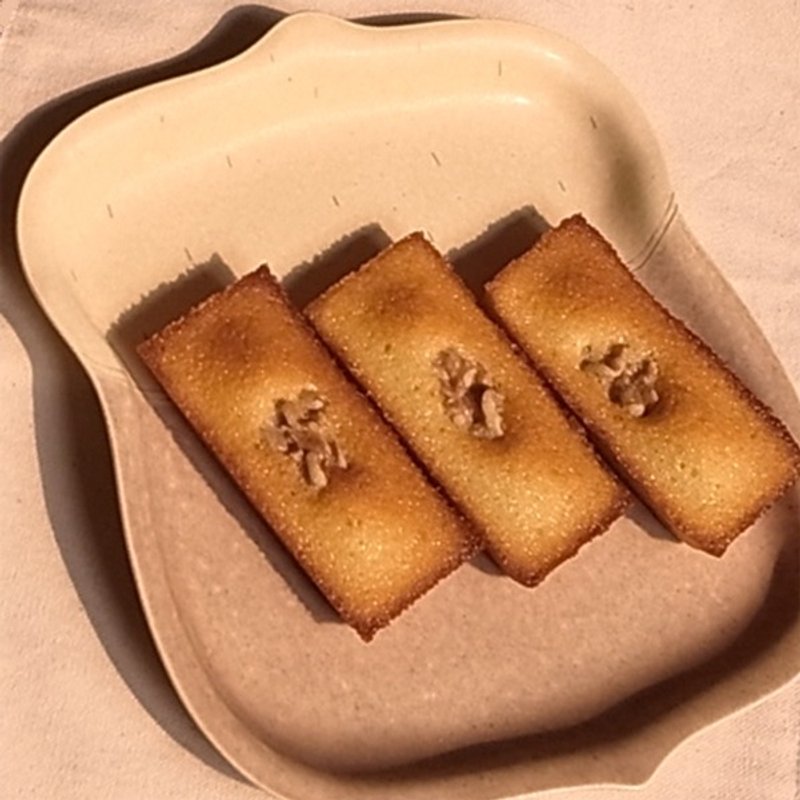 法式手工甜点心 蜂蜜核桃费南雪 蛋糕 饼干 下午茶 ☆ 一份4个 - 蛋糕/甜点 - 新鲜食材 橘色