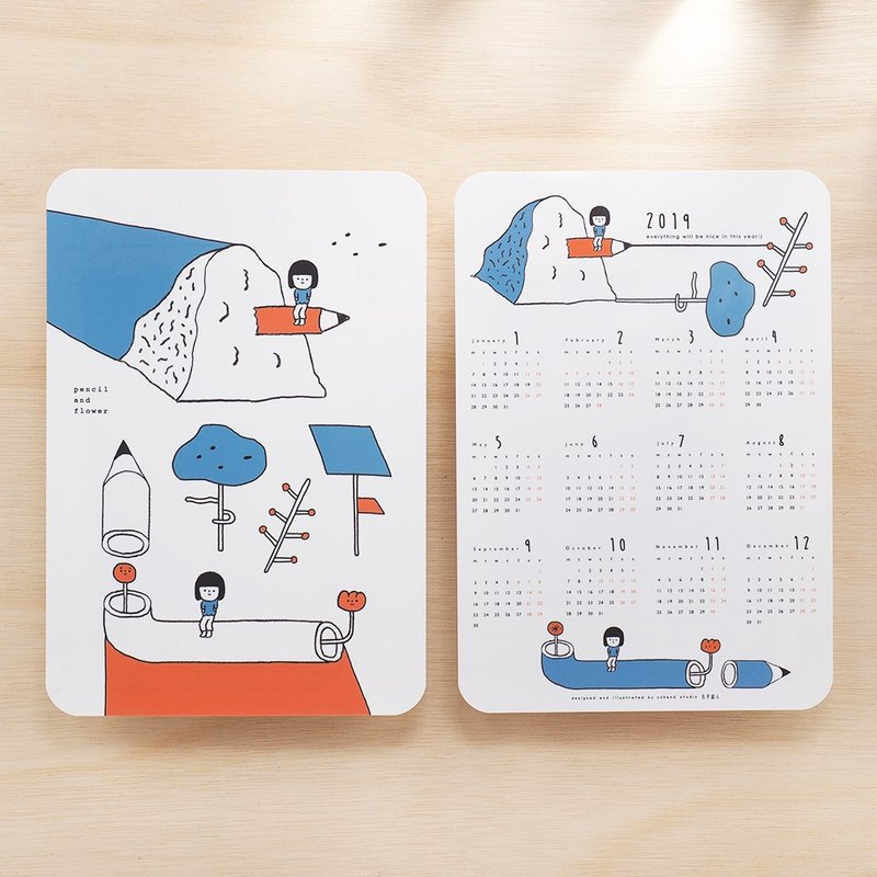 2019年月历垫板 - 年历/台历 - 塑料 多色