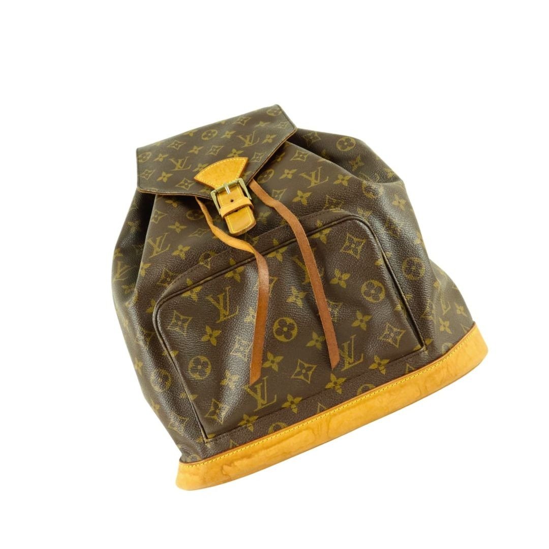 LOUIS VUITTON 经典花纹 Montsouris GM 后背包 MI0917/MI1000 - 01401 - 后背包/双肩包 - 真皮 咖啡色