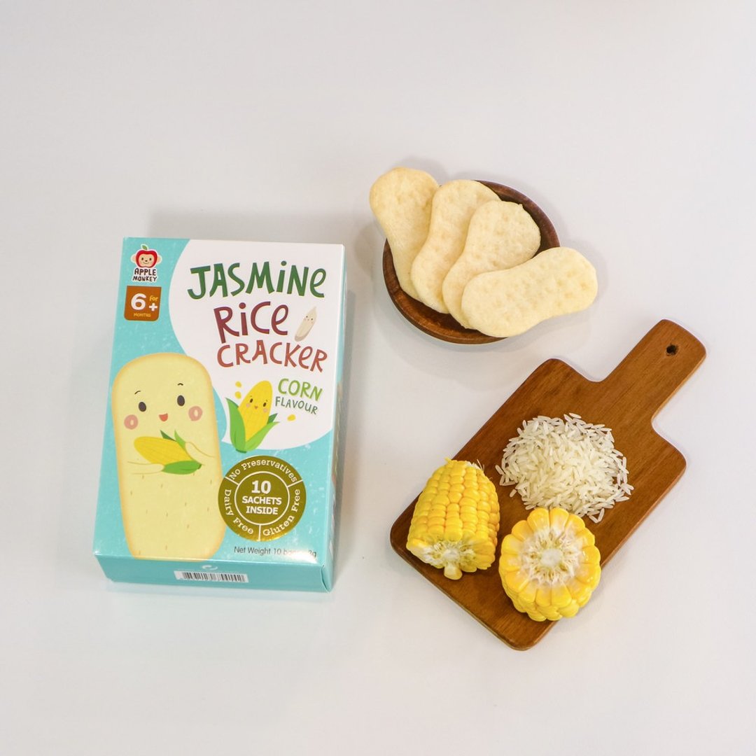 泰国【Apple Monkey】爱啵宝宝 茉莉香米 玉米饼(30g) - 玩具/玩偶 - 其他材质 