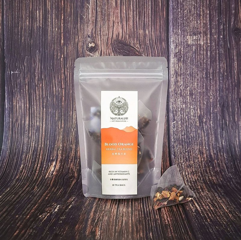 血橙混合茶 | 10杯 | 抗氧化 | 美肌 | 调节周期不适 - 茶 - 植物．花 红色