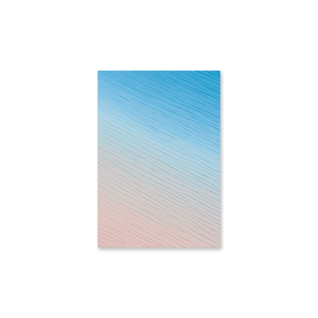 【抽象绘画】夕阳画/压克力画/日本插画/日本制/室内艺术/当代艺 - 插画/绘画/写字 - 压克力 蓝色