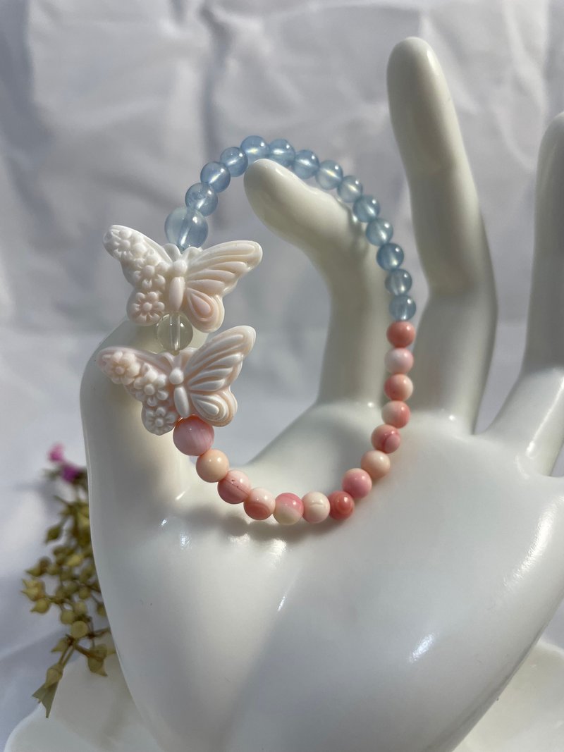 梁祝  女皇贝海蓝宝手链 - 手链/手环 - 贝壳 