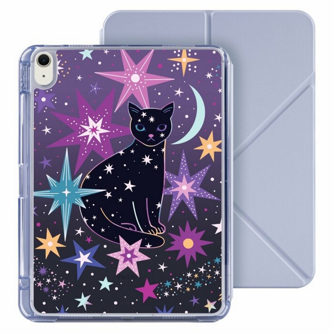 Cosmic Cat iPad Air 11/pro13可拆式防摔透明笔槽折套ipad - 平板/电脑保护壳 - 塑料 多色