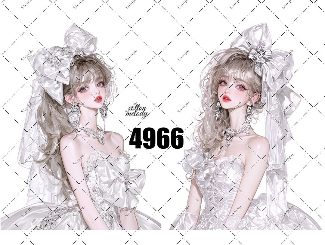 original sticker no.4966 人物贴纸 原创贴纸 原创人物贴纸 装饰贴纸 cotton melody - 贴纸 - 纸 