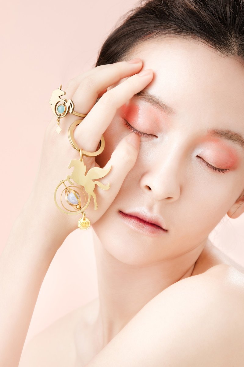 黄铜 Illusions 独角兽 Unicorn 戒指 - 戒指 - 铜/黄铜 