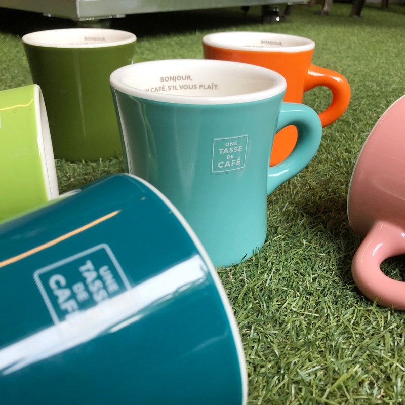 UN CAFE 缤纷色系马克杯 380ml - 咖啡杯/马克杯 - 其他材质 蓝色