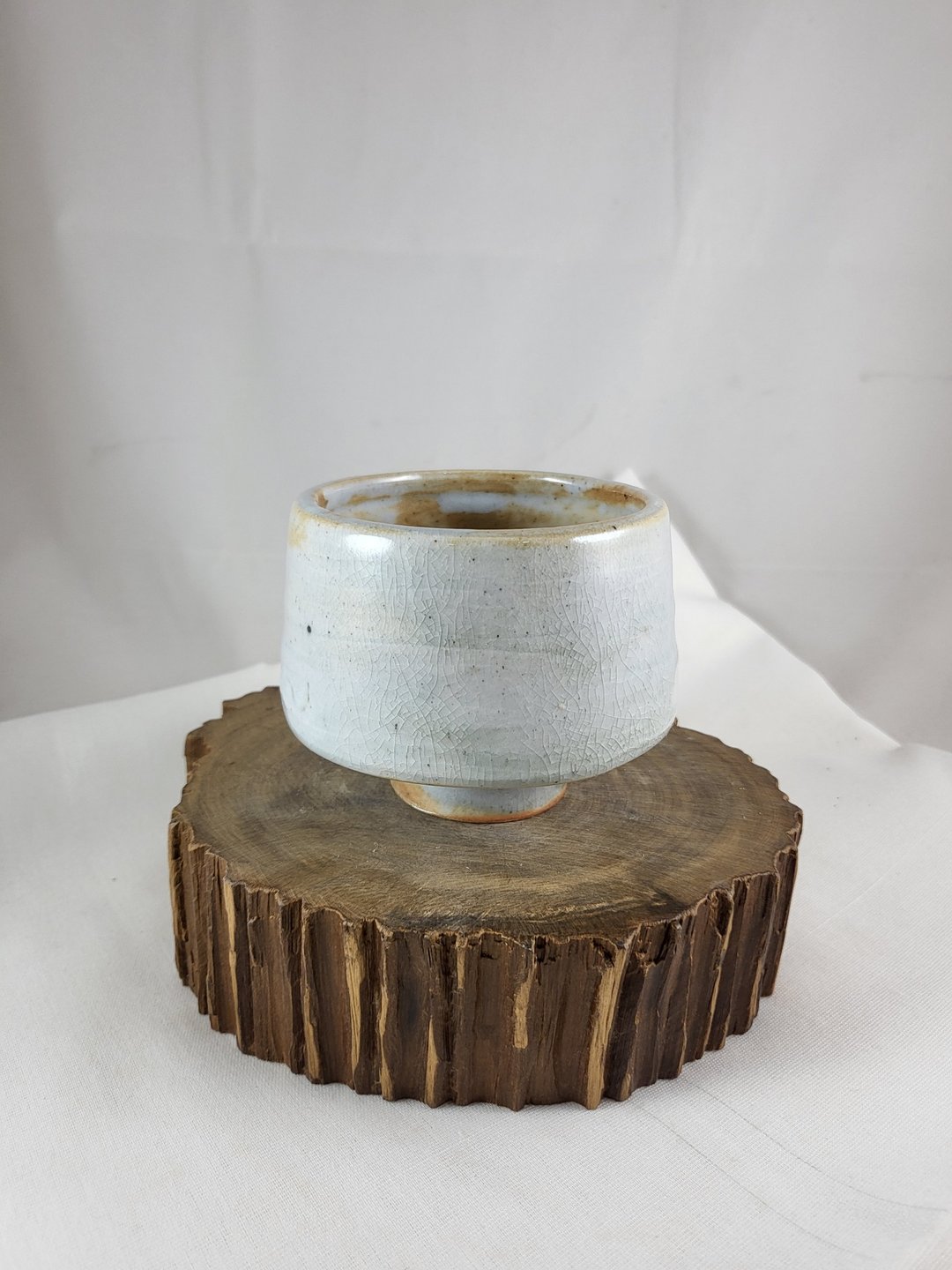 柴烧志野釉手工茶碗 - 茶具/茶杯 - 陶 白色