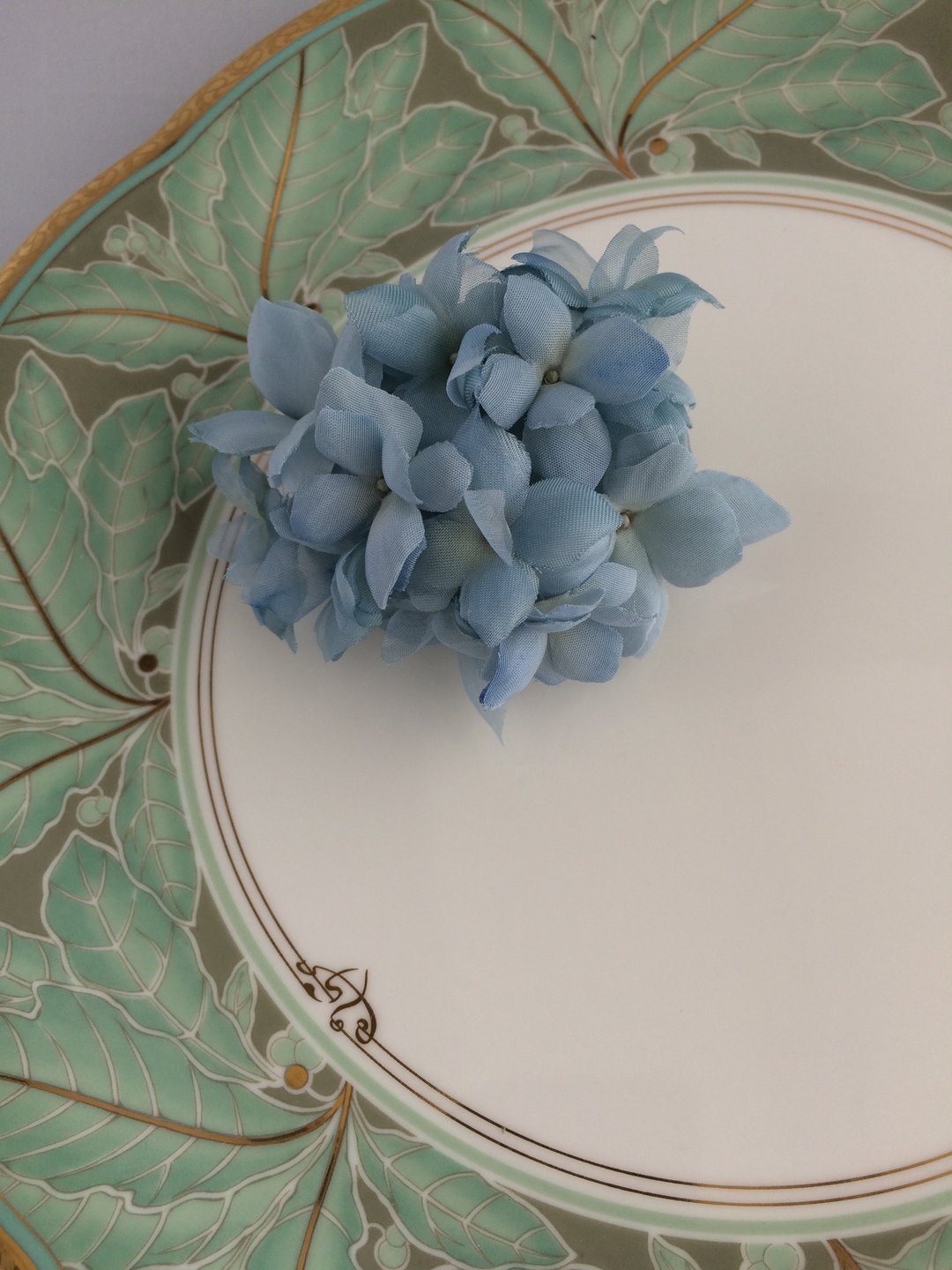 Hydragea hairaccessories somethigblue - 发饰 - 棉 蓝色