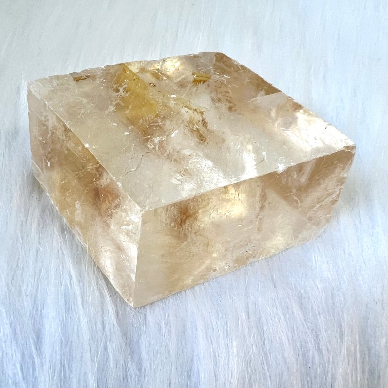 黄方解石原石 | 水晶 | 水晶原石 | 水晶摆件 - 摆饰 - 水晶 黄色