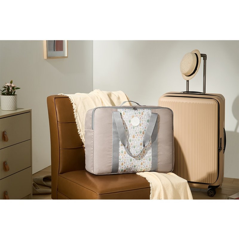 装满满魔术午安行李袋-拥抱森林熊 - 行李箱/行李箱保护套 - 聚酯纤维 灰色