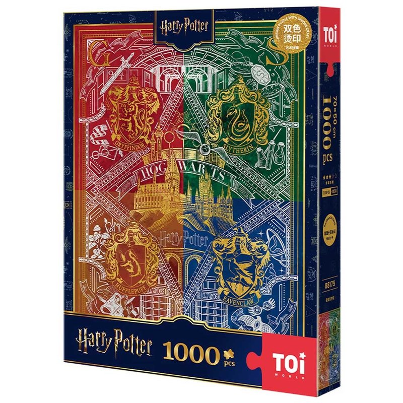 TOi图益 利波特 鎏金四学院1000片拼图 魔法艺术 圣诞交换礼物 - 拼图 - 纸 多色