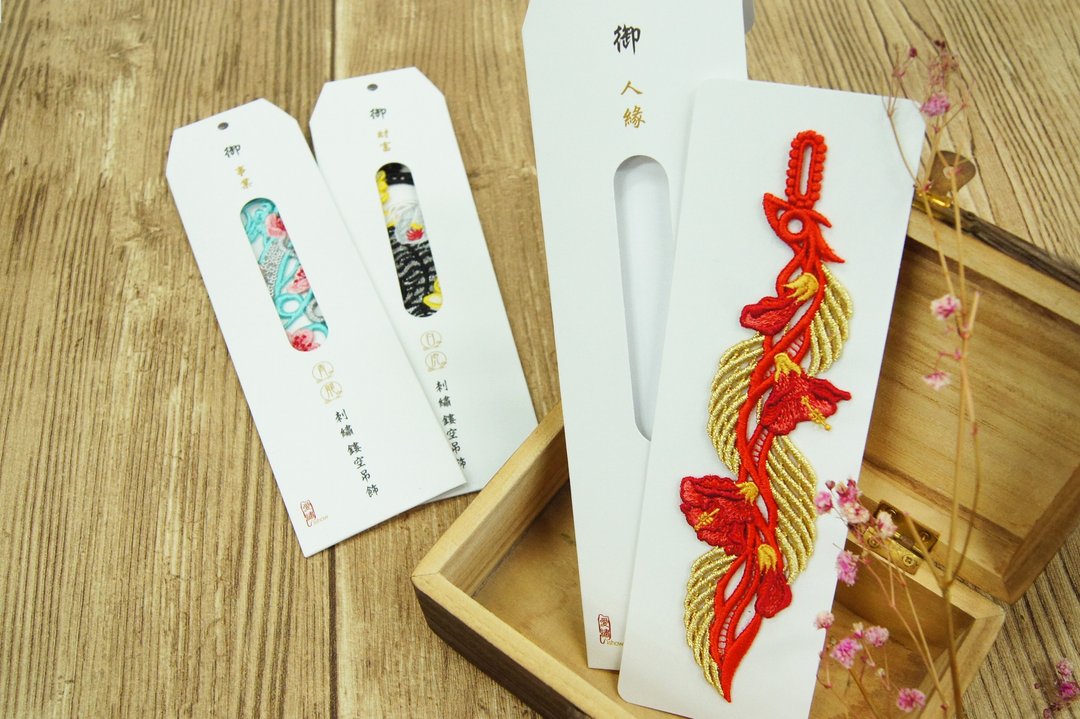 刺绣扣饰/饰品 | 梦幻游戏系列 - 朱雀 | ishow 爱绣 - 吊饰 - 绣线 多色