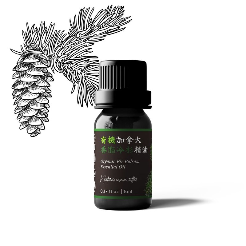 【卡佛香】有机加拿大香脂冷杉精油 - 香薰/精油/线香 - 玻璃 黑色