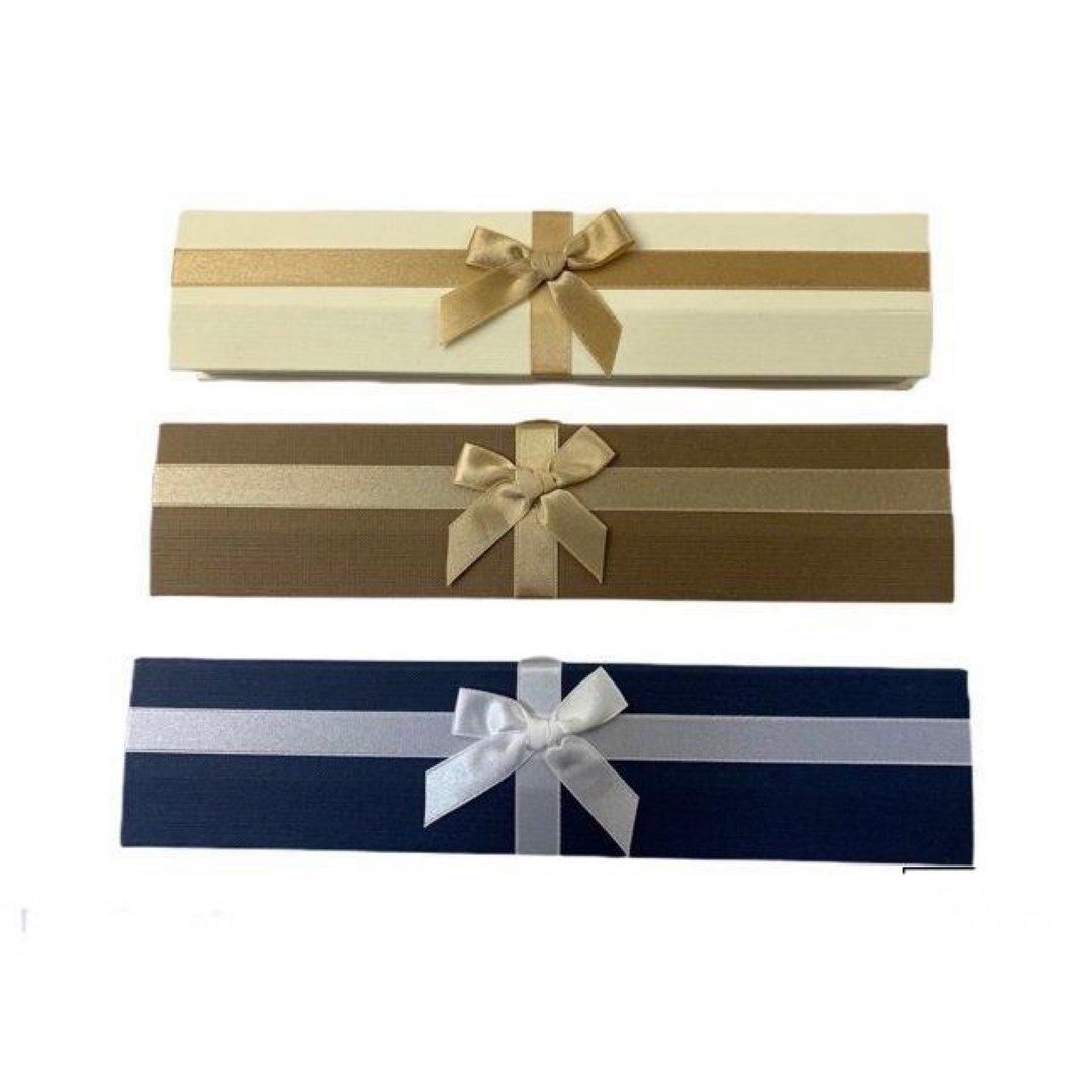 Ribbon box L button closure 3color - 收纳用品 - 纸 蓝色