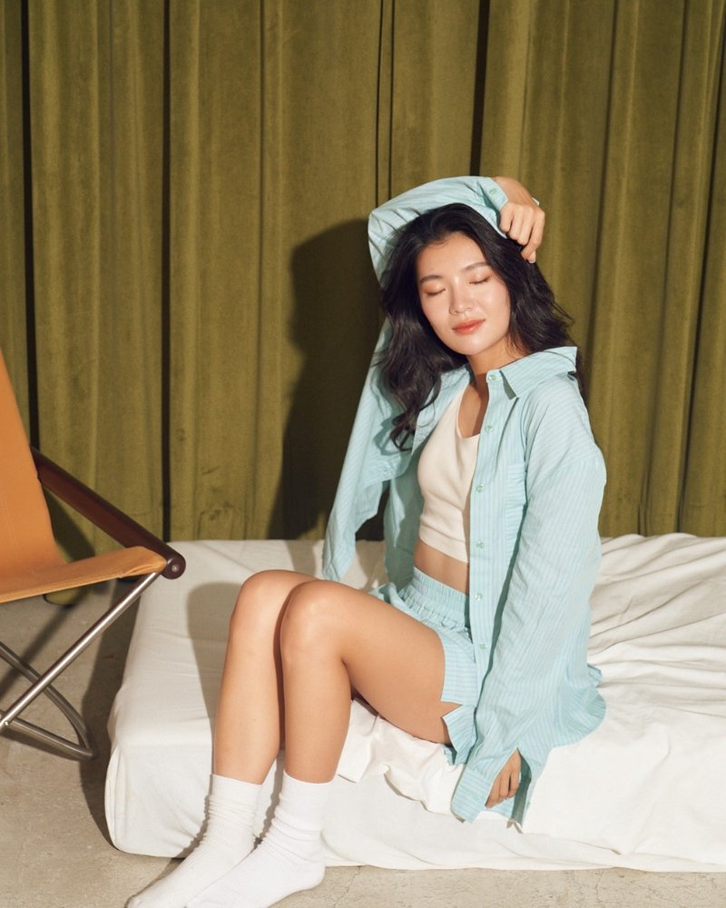 PAJAMAS TO GO 纯棉睡衣套装 - 薄荷森林 - 居家服/睡衣 - 棉．麻 绿色