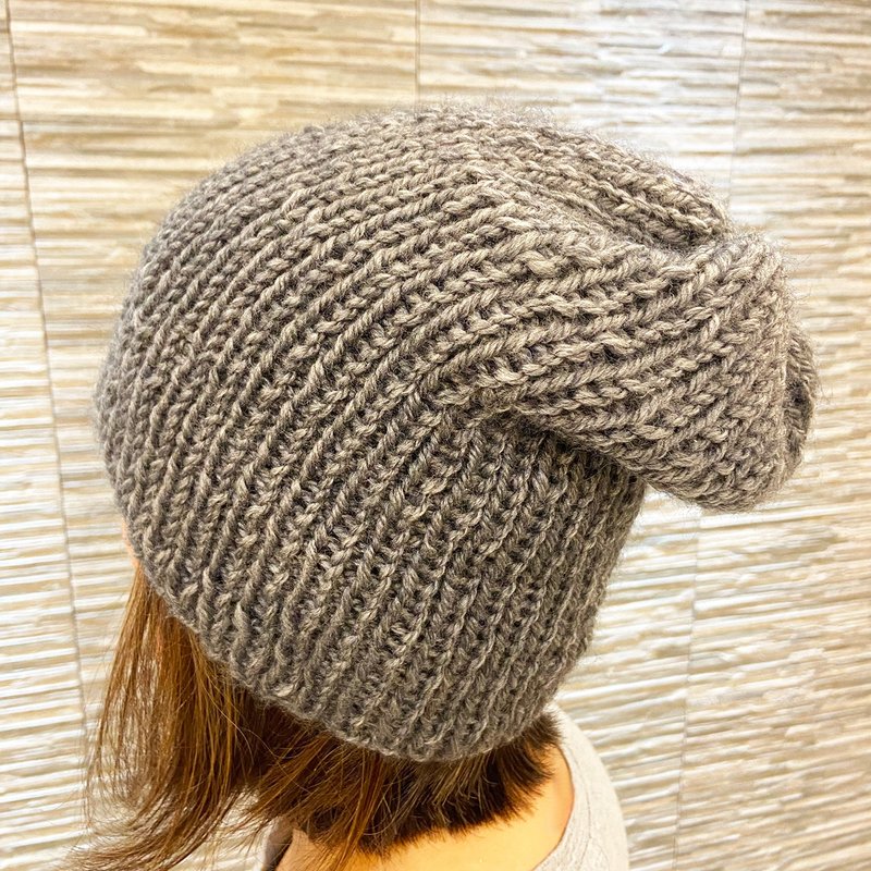 纯手工编织羊毛帽 - 南美羊驼毛 - 有二色可选择 - 帽子 - 羊毛 