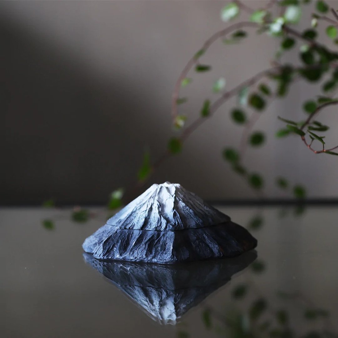 日本Magnets富士山Mt. Fuji造型印台/印泥台 - 印章/印台 - 树脂 蓝色