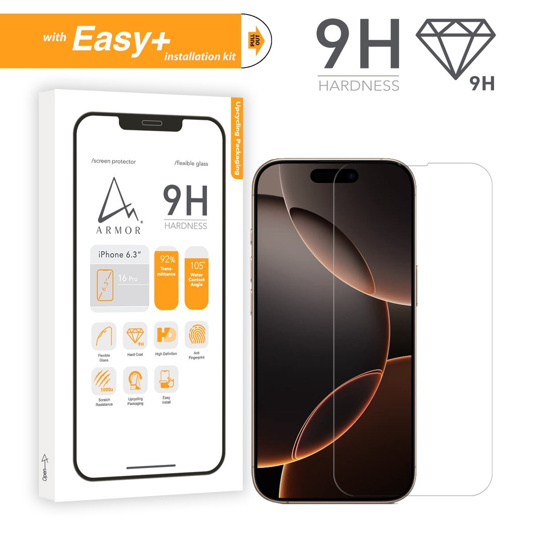ARMOR iPhone 16 系列軟性玻璃9H高清螢幕保護貼(附Easy+ 貼膜神) - 手机配件 - 其他材质 