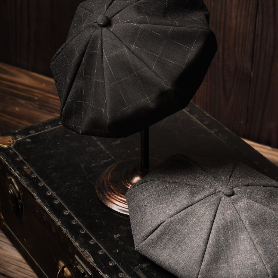 8-Panel Beret - 帽子 - 棉 