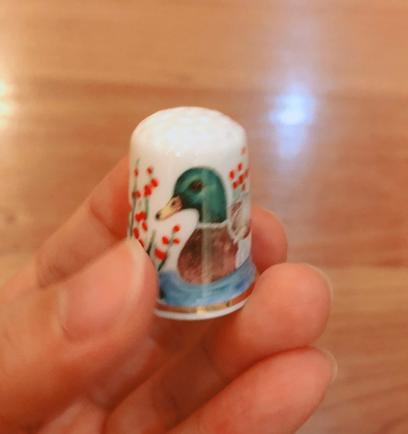 英国古董顶针收藏 鸟类系列 C款 - 摆饰 - 瓷 