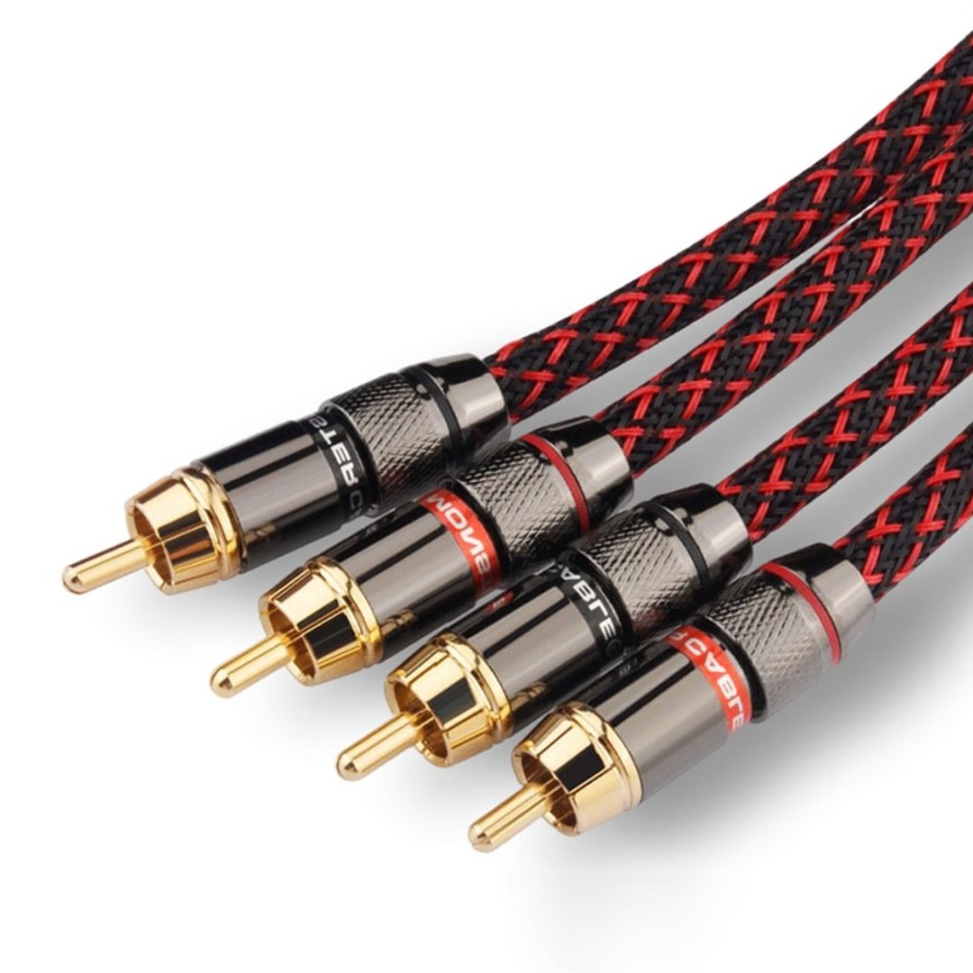 日本 佳耐美 RCA 音频线【川木】全新现货【W142】二对二双莲花头 - 数码小物 - 其他材质 