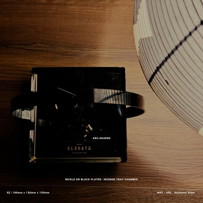 圆弧切一体_香座 - 摆饰 - 不锈钢 黑色