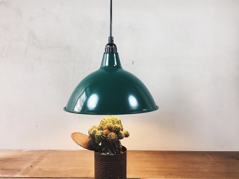 早期外销德国军绿铝罩轻工业吊灯 - 灯具/灯饰 - 其他金属 绿色