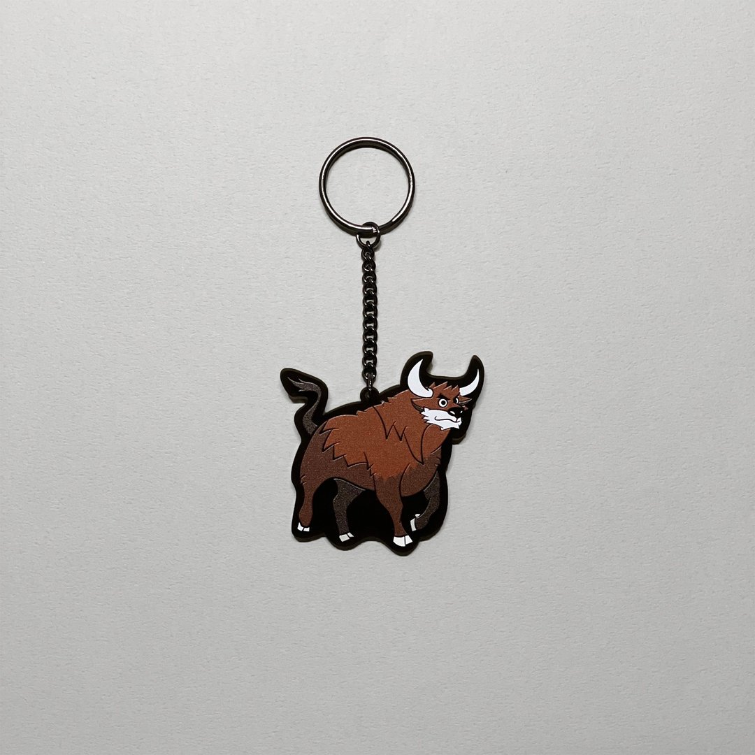 牛牛压克力钥匙圈 BUFFALO ACRYLIC KEYRING - 钥匙链/钥匙包 - 压克力 