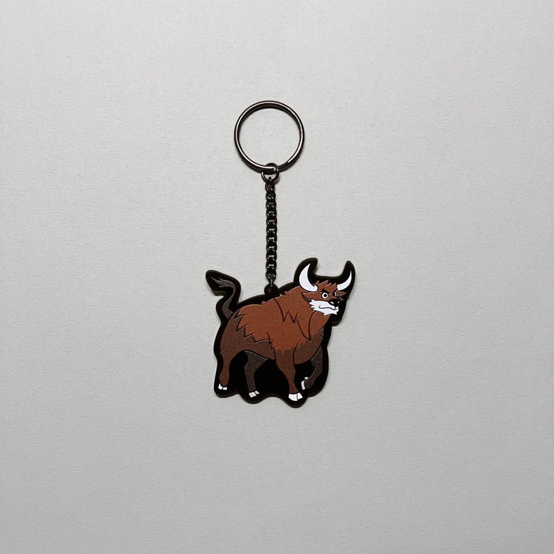 牛牛压克力钥匙圈 BUFFALO ACRYLIC KEYRING - 钥匙链/钥匙包 - 压克力 