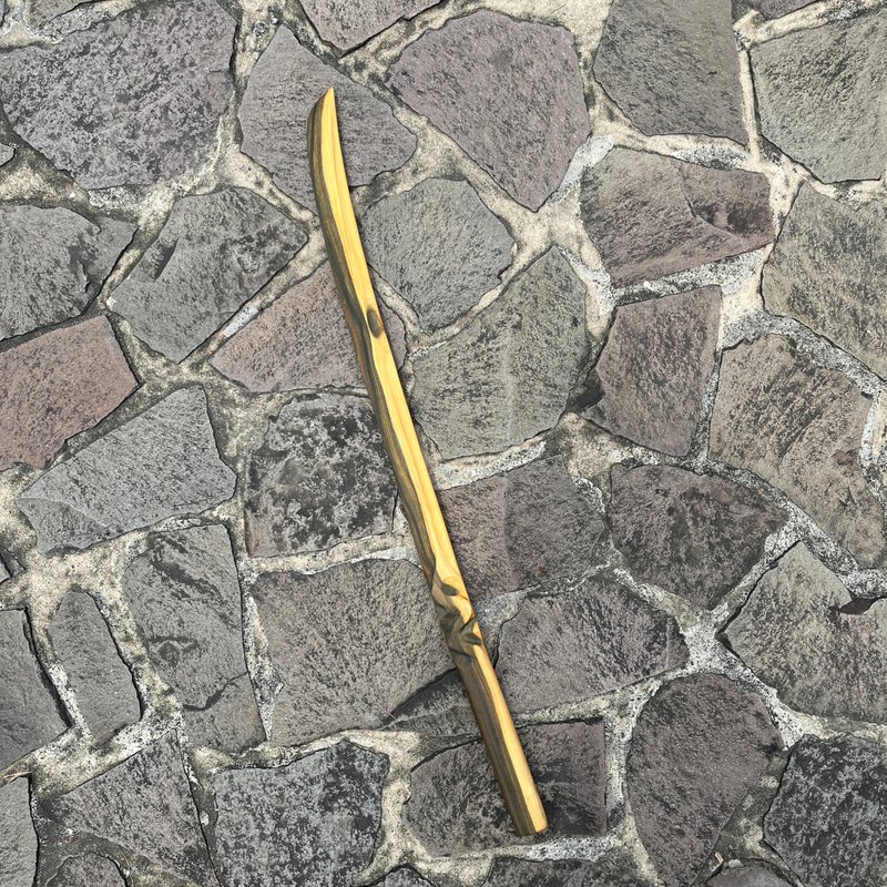 我贩剑　妖刀　瞥曦望胧　艺术木刀　手工木剑　绿檀　打刀　魔剑 - 摆饰 - 木头 绿色