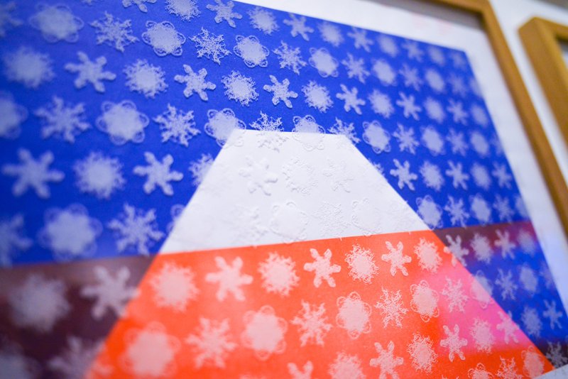 Original frame Snow map - 海报/装饰画/版画 - 纸 红色