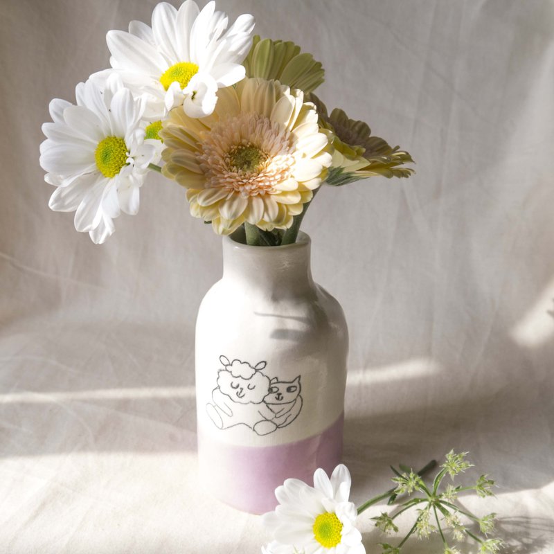 谢谢你花瓶 - 花瓶/陶器 - 瓷 白色