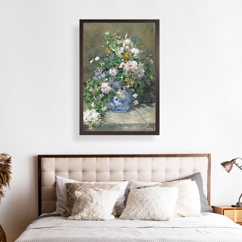 【春之花束】福利品/雷诺瓦/博物馆级艺术微喷/复制画 - 海报/装饰画/版画 - 纸 绿色