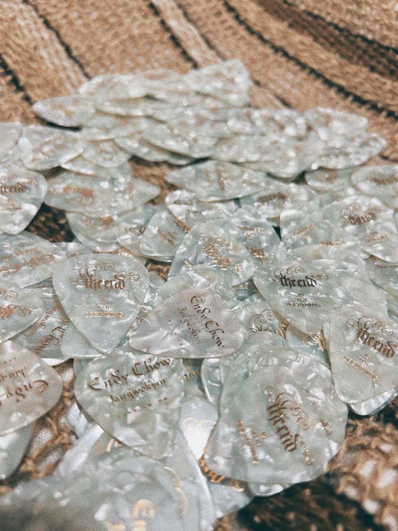 【个人化定制PICK】烫金 双面结他Pick拨片 定制化来图订制 - 吉他配件 - 其他材质 多色