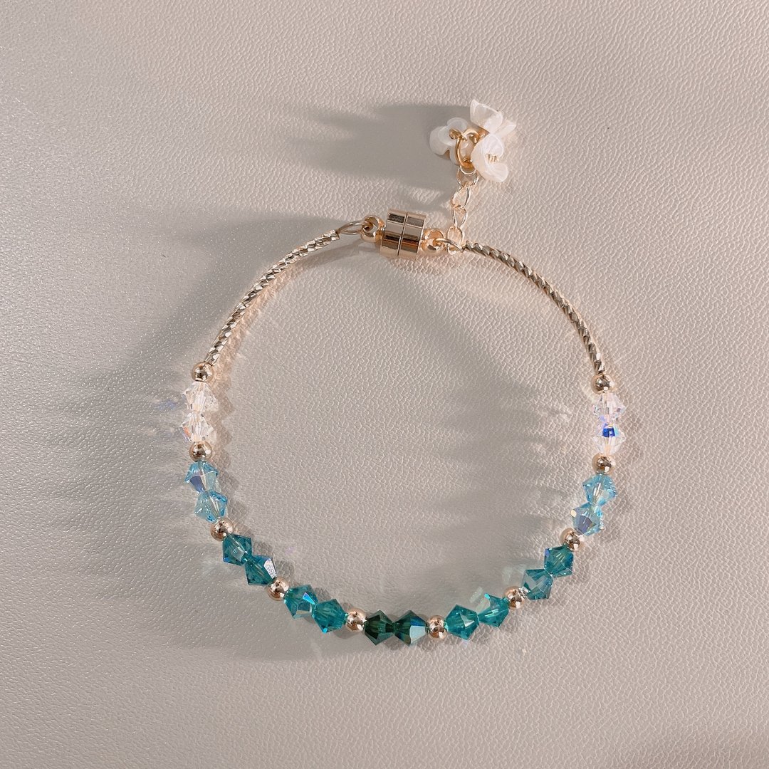 SWAROVSKI 渐变湖之泪手链 - 手链/手环 - 水晶 绿色
