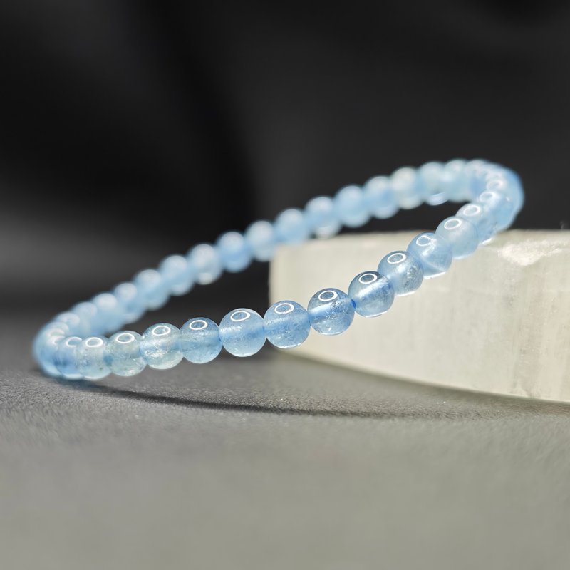 海蓝宝石  巴西 4.5mm 天然水晶 - 手链/手环 - 水晶 