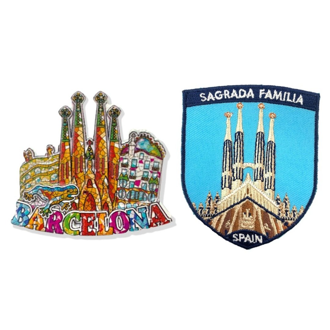 巴塞隆纳高第圣家堂 Sagrada Família3D立体磁铁+西班牙 圣家堂2 - 冰箱贴/磁贴 - 橡胶 多色