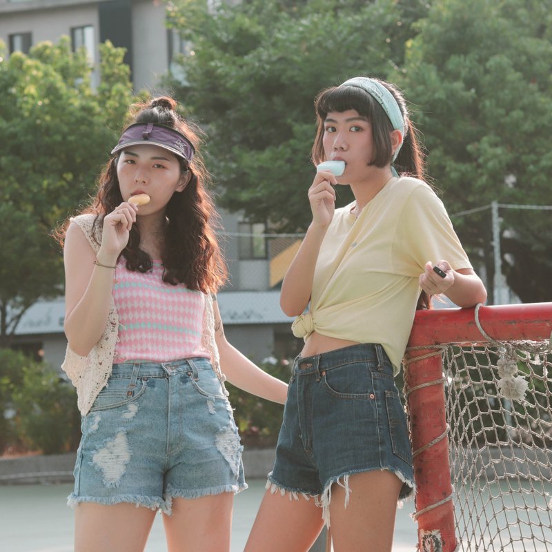 Tsubasa.Y│**多款可选** Levi's/品牌牛仔短裤24~32腰 - 女装长裤 - 棉．麻 蓝色