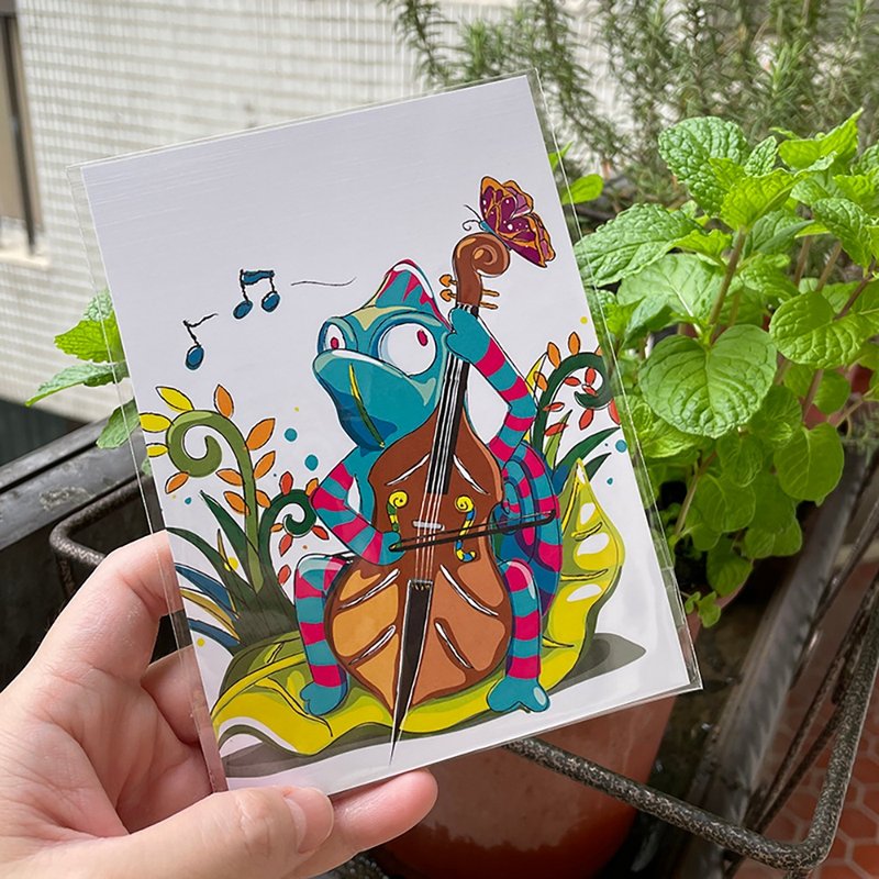 变色龙 Chameleon  明信片 - 卡片/明信片 - 纸 多色