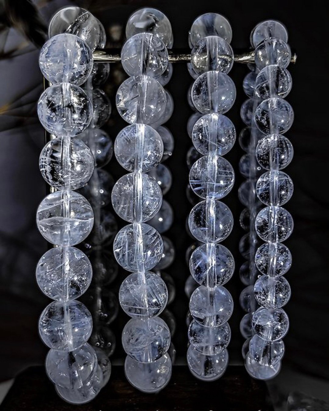 【显蓝针白水晶】天使蓝针白水晶 手链手珠 - 手链/手环 - 水晶 透明