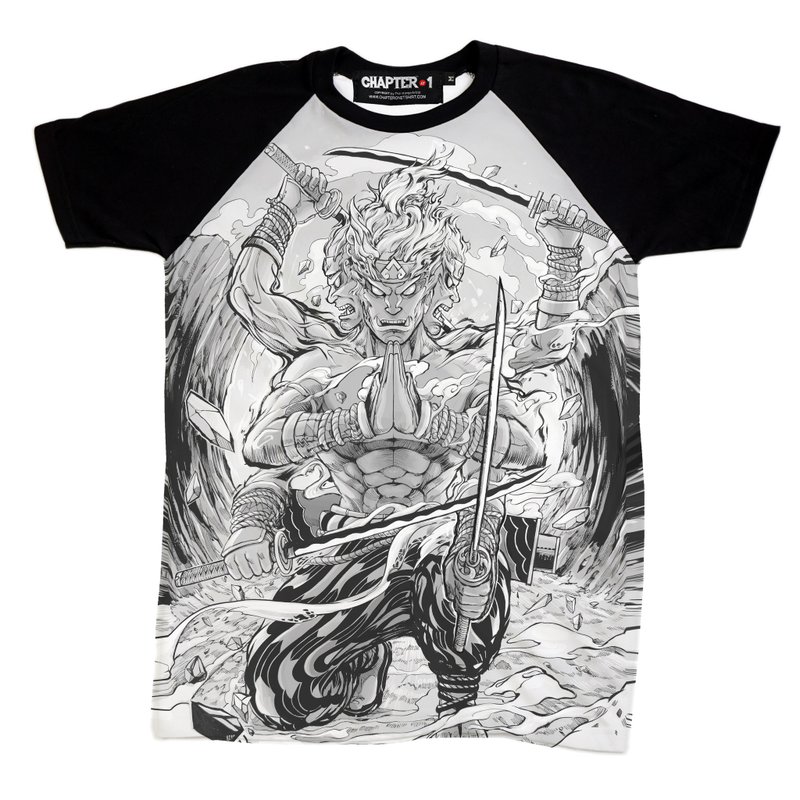 Asura The Devil God Yami Chapter One T-shirt - 男装上衣/T 恤 - 棉．麻 白色