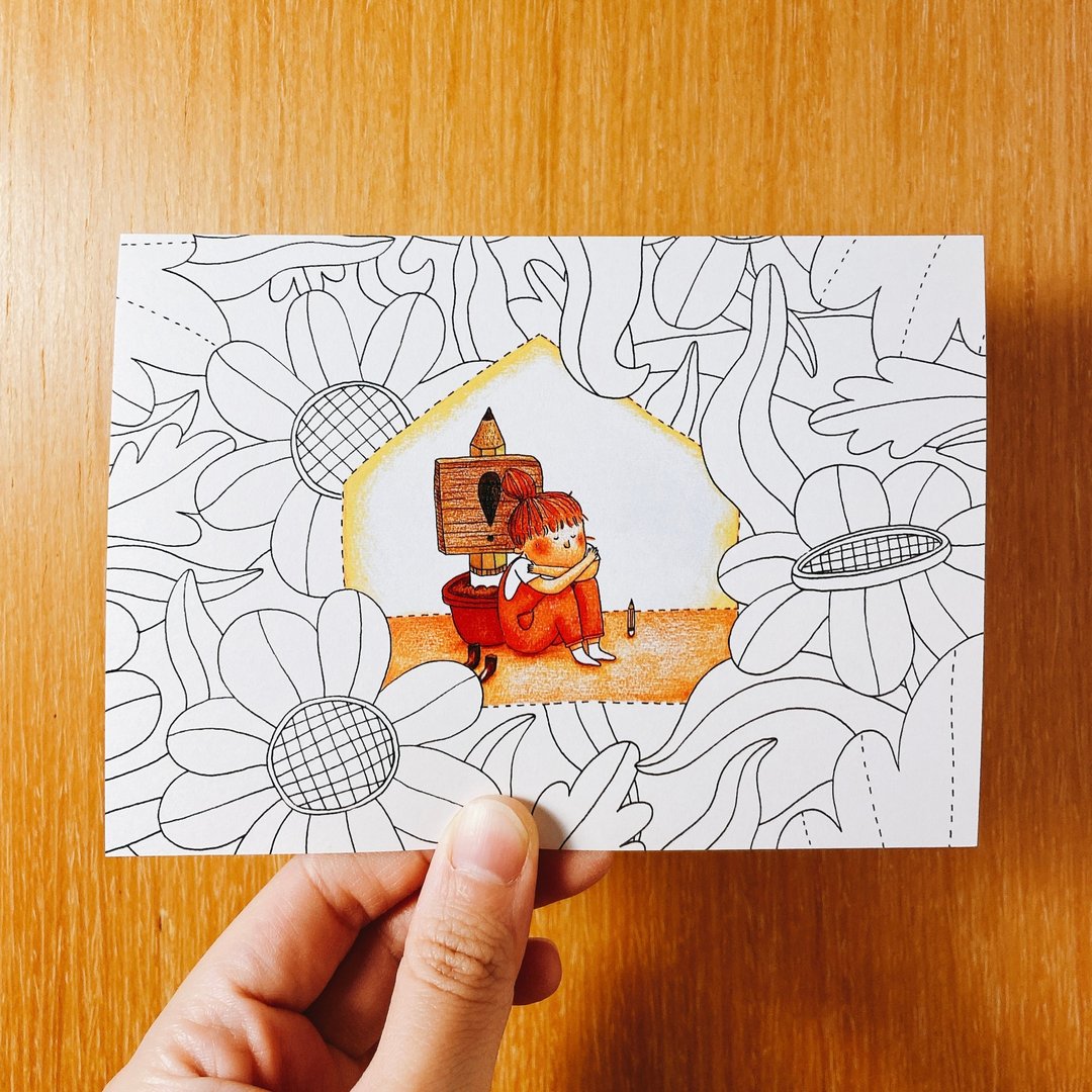 惊叹明信片 / 问号小屋 - 卡片/明信片 - 纸 