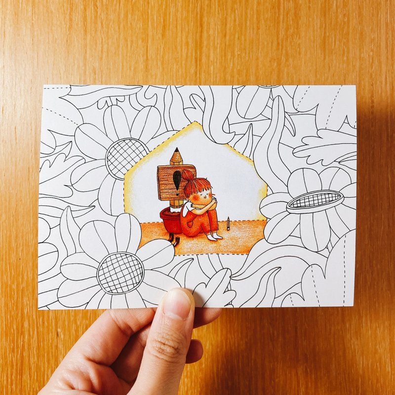 惊叹明信片 / 问号小屋 - 卡片/明信片 - 纸 