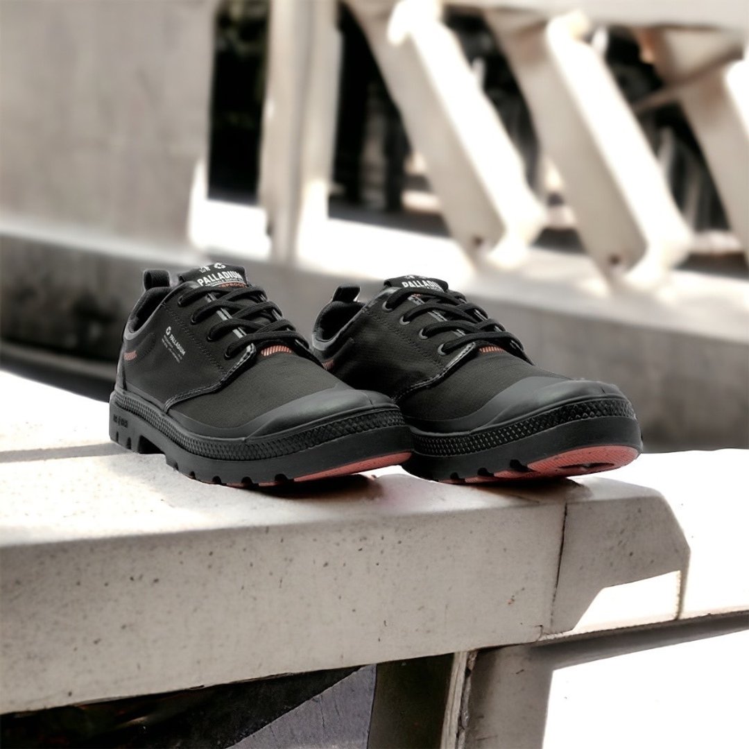 PALLADIUM 防水升级潮流橘标低筒防水鞋 黑 79145-008 - 雨鞋/雨靴 - 其他材质 多色