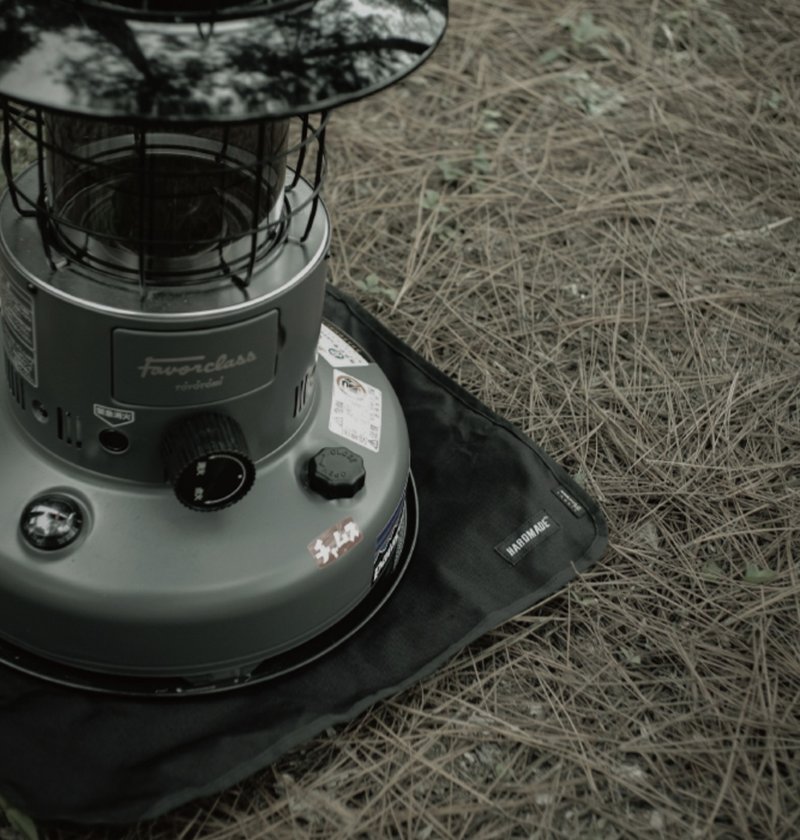 户外露营配件 煤油炉 暖炉 丰臣阿拉丁 羊驼炉 防水地布垫 - 地垫/地毯 - 尼龙 黑色