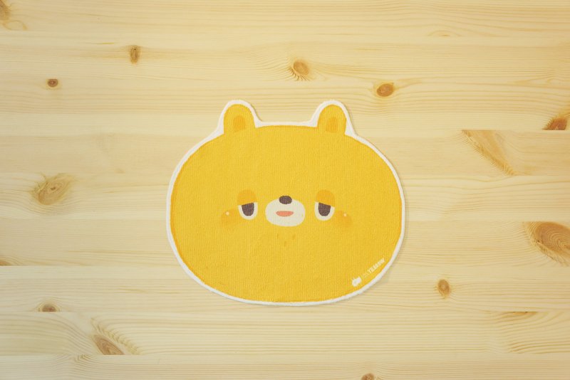 LAZY陪你遮掩闯祸的痕迹-小黄间熊头造型毛巾 - 毛巾浴巾 - 聚酯纤维 黄色